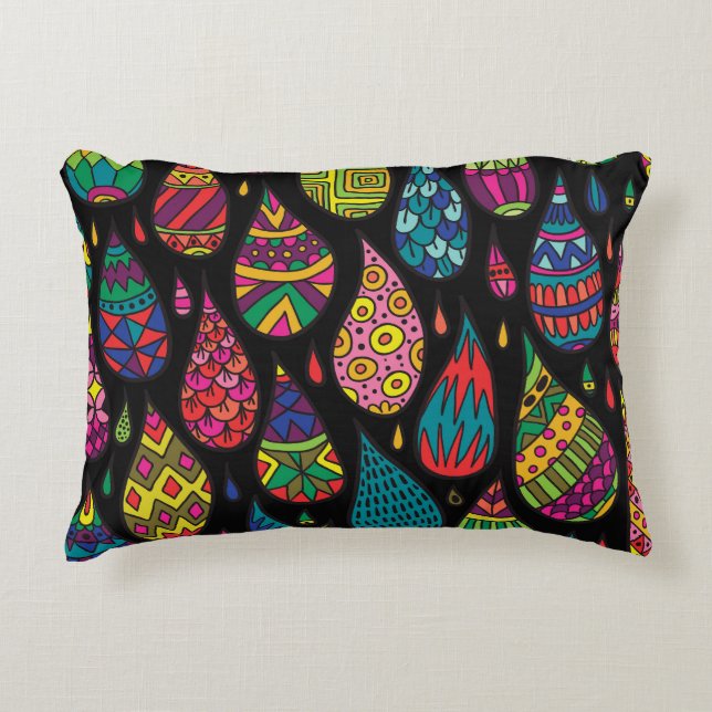 Floral elegance, abstract background. decorative cushion (Front)