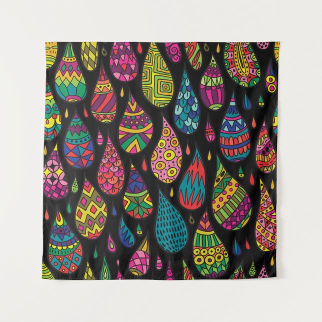 Floral elegance, abstract background. tapestry (Front)