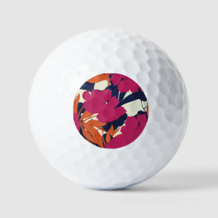 Floral elegance: abstract pattern golf balls