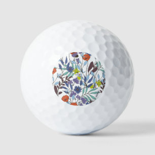 Floral Elegance, Abstract Vintage Background. Golf Balls