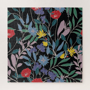Floral Elegance: Abstract Vintage Background Jigsaw Puzzle