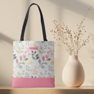 Floral Elegance Boho Stylish Cute Tote Bag
