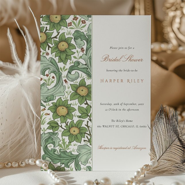 Floral Elegance Bridal Shower Invitation (Creator Uploaded)