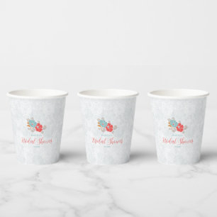 "Floral Elegance" Collection  Paper Cups