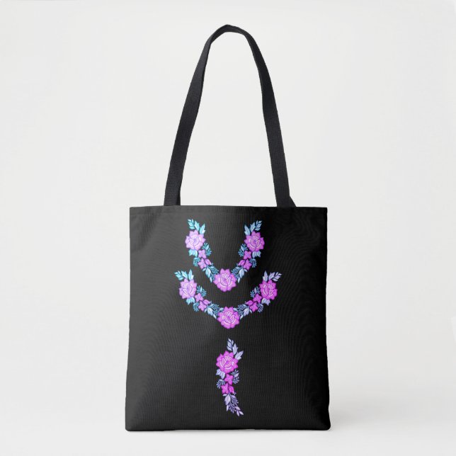 Floral Elegance Design Tote Bag (Front)
