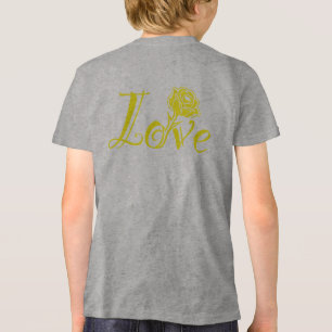 Floral Elegance: Love Illustrated with Rose Tri-Blend Shirt