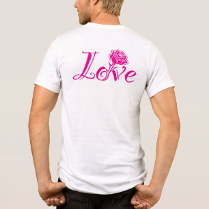 Floral Elegance: Love Illustrated with Rose Tri-Blend Shirt