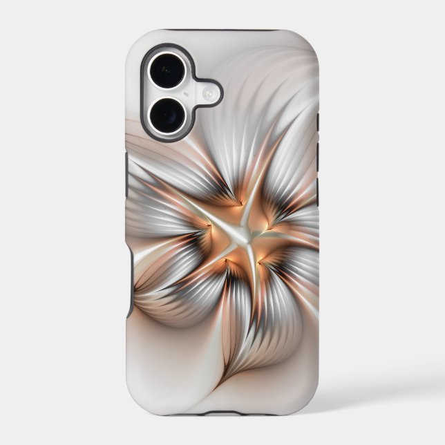 Floral Elegance Modern Abstract Fractal Art (Back)