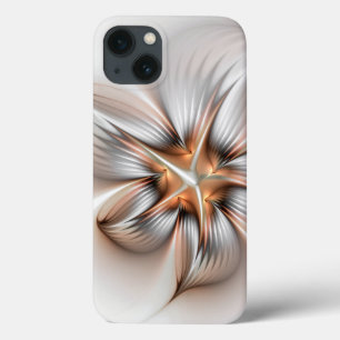 Floral Elegance Modern Abstract Fractal Art iPhone 13 Case