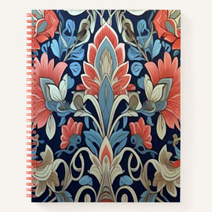 Floral Elegance Pattern by Ratti_Creative_Arts Notebook