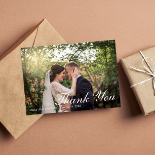 Floral Elegance Peach Blush Sage Classic Thank You