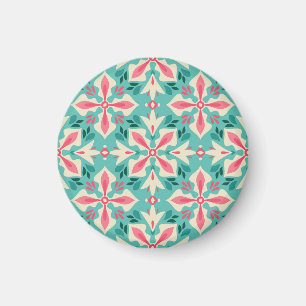 Floral elegance: seamless vintage motif. magnet
