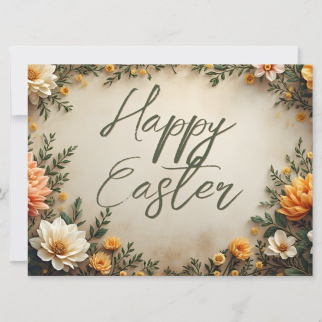 Floral Elegance - Springtime Easter Greetings (Front)