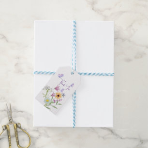 Floral Elegance Tee – Soft Pastel Blooms Gift Tags