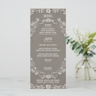 Floral Elegance Wedding Menu