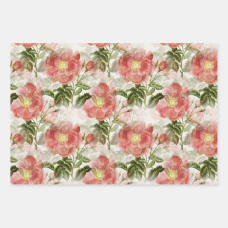 Floral Elegance Wrapping Paper Sheet