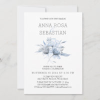 *~* Floral Elegant AR15 WEDDING Blue Rose RSVP + 