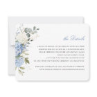 Floral Elegant Blue Hydrangea Greenery Details