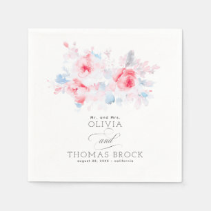 Floral Elegant Summer Wedding Napkin