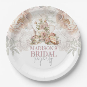 Floral elegant Tea Party Bridal Paper Plate