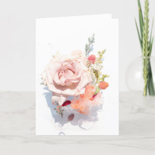 Floral Elegant Valentine's Day Holiday Card