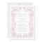 Floral Elegant Vintage Frame Wedding Invitation