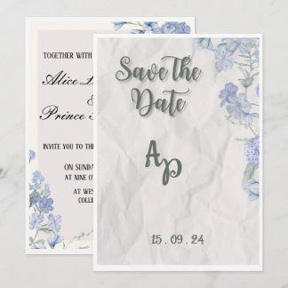 Floral Elegant Wedding Invitation Editable