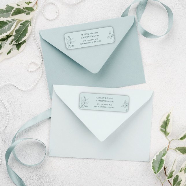 Floral Elegant Wedding return address  (Creator Uploaded)