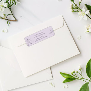 Floral Elegant Wedding return address