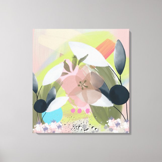Floral Elements Canvas Print (Front)