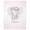 Floral Elephant Personalised Girl