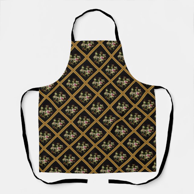Floral Embellished Repeat Apron (Front)