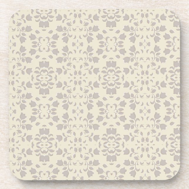 Floral Embossed Pattern Coaster (Front)