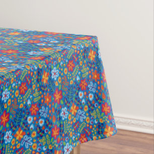 Floral Embroidery Pattern Tablecloth