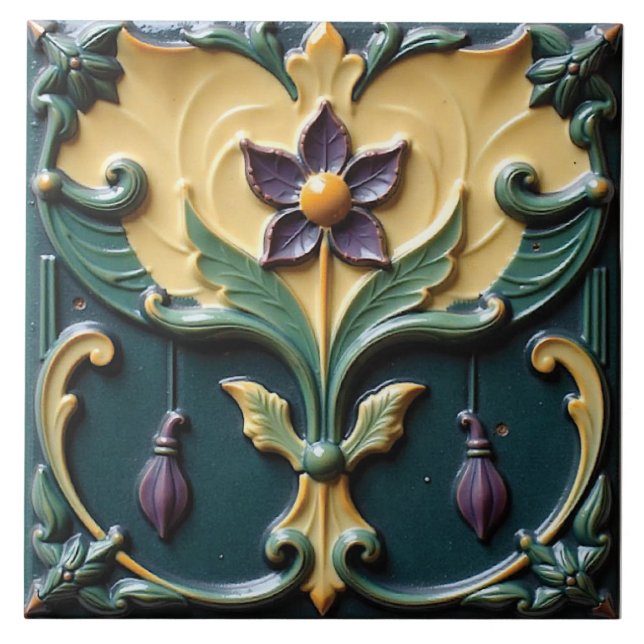 Floral Empress Tile (Front)