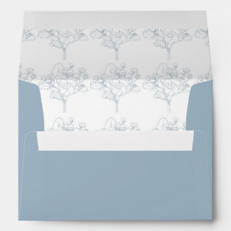 Floral envelope (Diamond Blue)