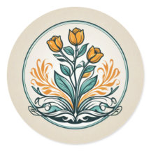 Floral Envelope Seal