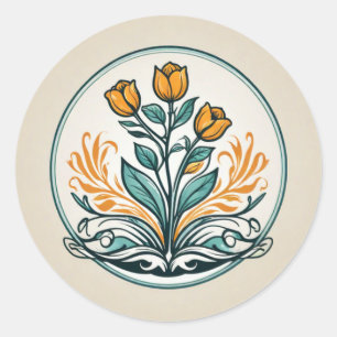 Floral Envelope Seal