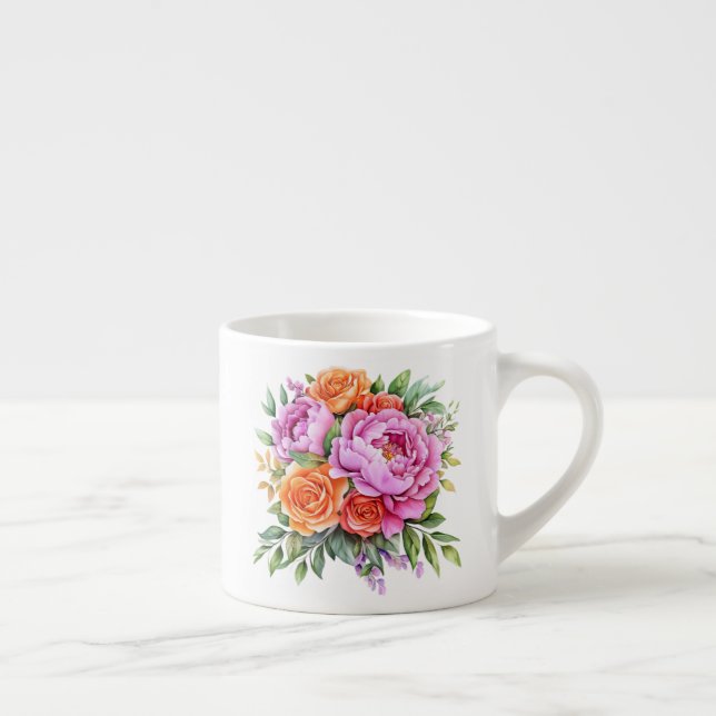 Floral  espresso cup (Right)