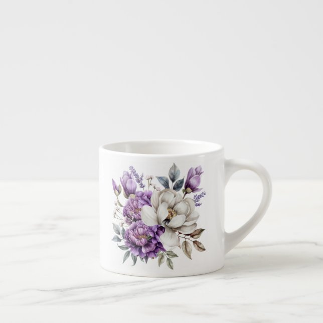 Floral  espresso cup (Right)