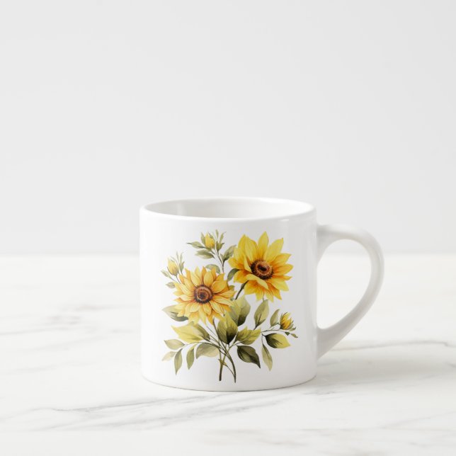 Floral  espresso cup (Right)