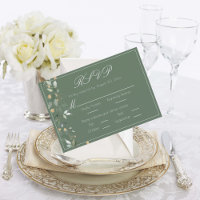 Floral Eucalyptus Greenery Gold Green Wedding