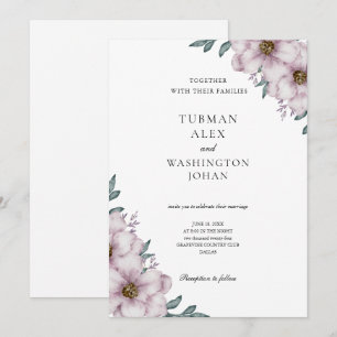 Floral Eucalyptus Wedding Invitation