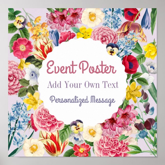 Floral Event Poster (Front)