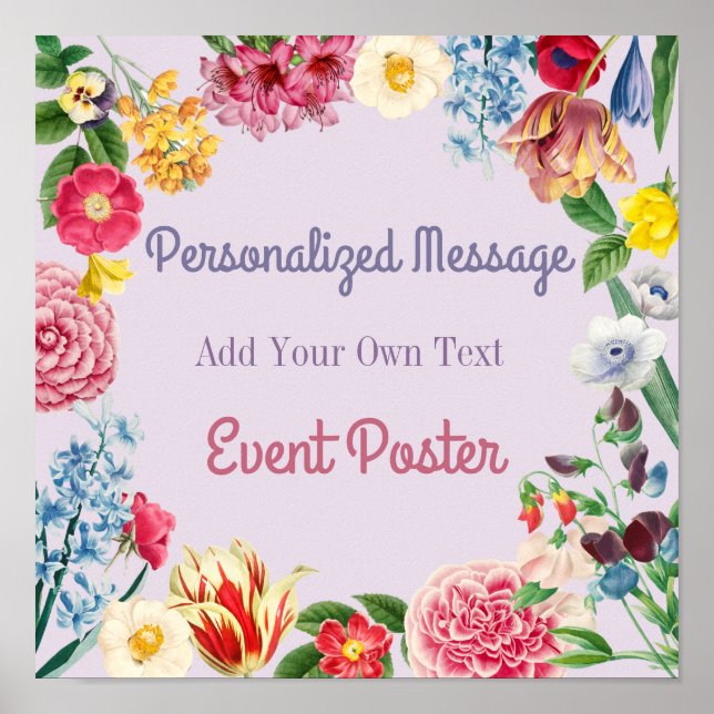 Floral Event Poster (Front)