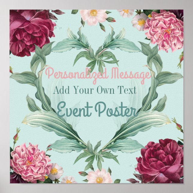 Floral Event Poster (Front)