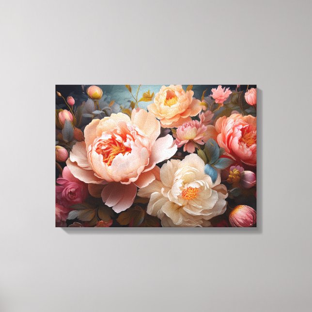 Floral Explosion Canvas Print (Front)