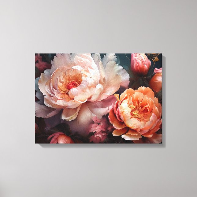 Floral Explosion Canvas Print (Front)