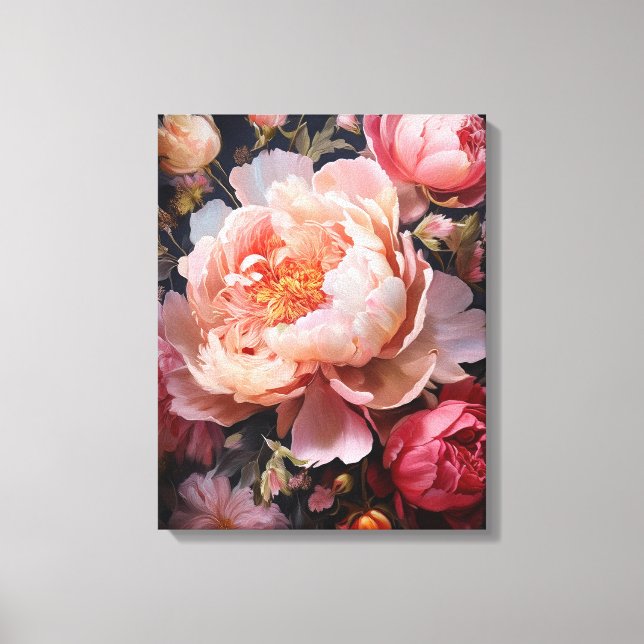 Floral Explosion Canvas Print (Front)