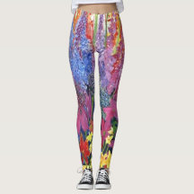 Floral Explosion Leggings_akcrazy